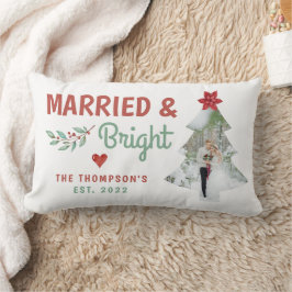 Almohada de Navidad para Boda Casados y Brillantes