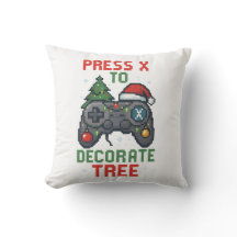 Almohada de Navidad para jugador de 'Presiona X pa