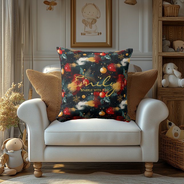 Almohada de Navidad Personalizada con Nombre y Cit (Subido por el creador)