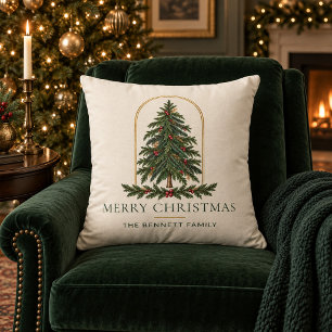 Almohada de Navidad personalizada para familia con