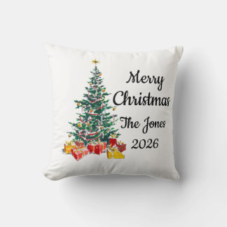 Almohada de Navidad Personalizada para la Familia