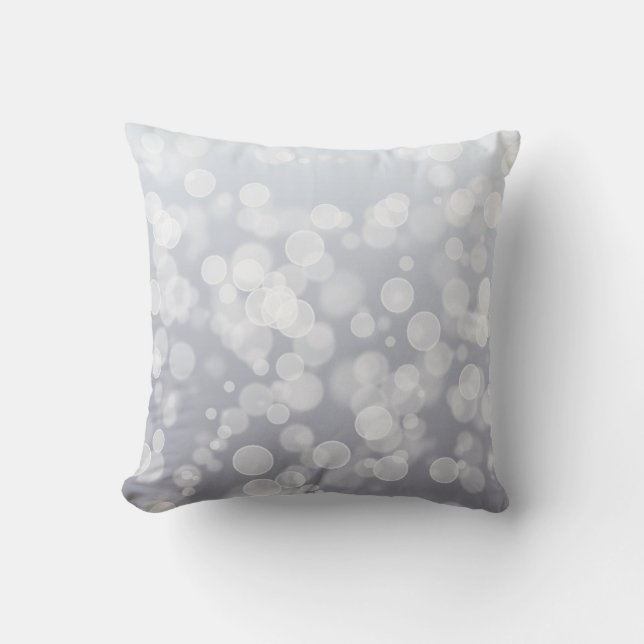 Almohada de Navidad plateada (Anverso)