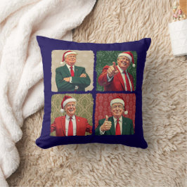 Almohada de Navidad Pop Art de Trump Decoración Na