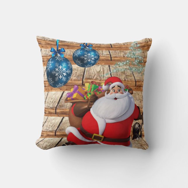 Almohada de Navidad Santa (Anverso)