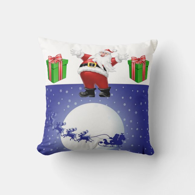 Almohada de Navidad Santa (Anverso)