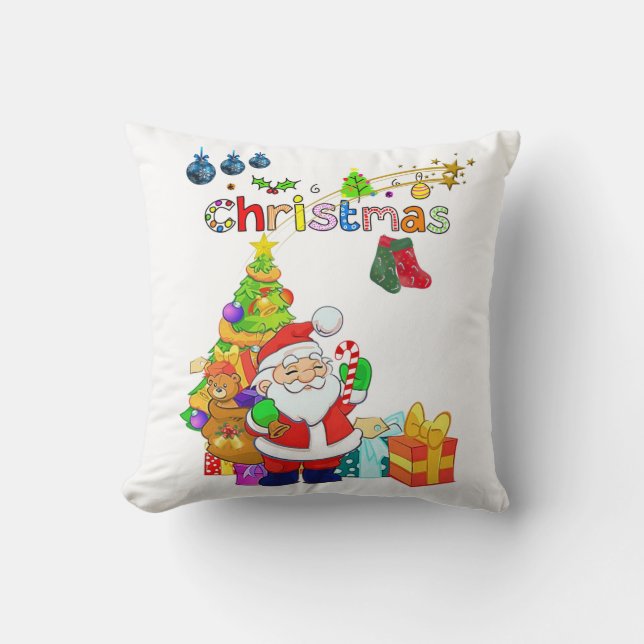 Almohada de Navidad Santa (Anverso)