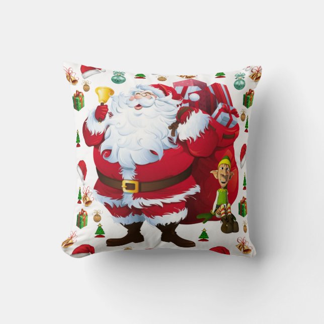 Almohada de Navidad Santa (Anverso)