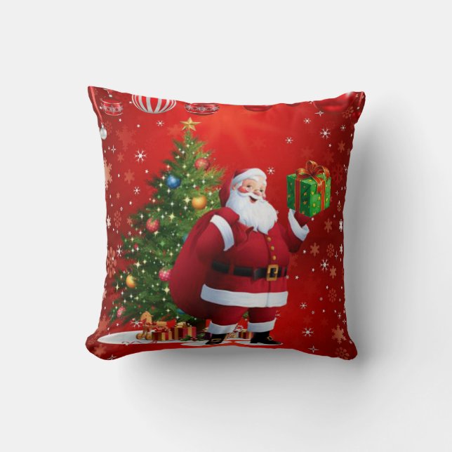 Almohada de Navidad Santa (Anverso)