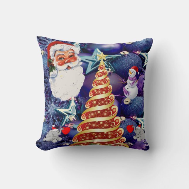 Almohada de Navidad Santa (Anverso)