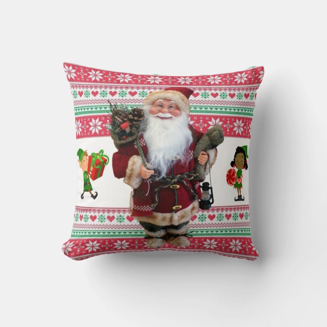 Almohada de Navidad Santa (Anverso)