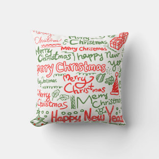 Almohada de Navidad y Feliz Año Nuevo