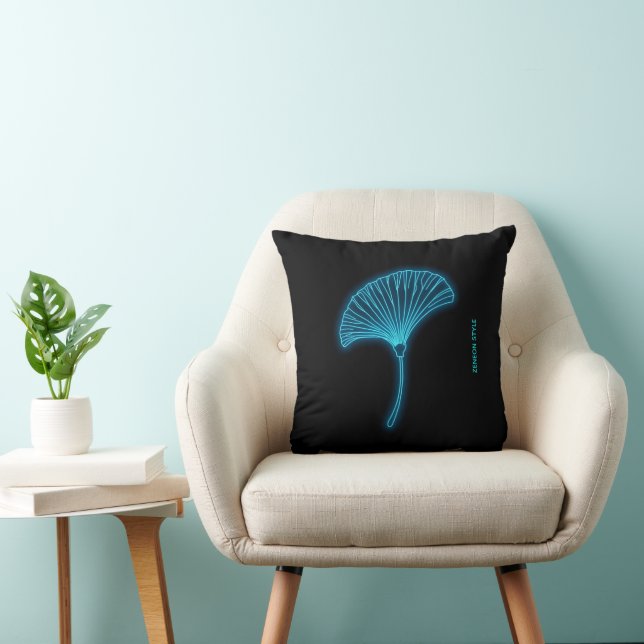 Almohada de neón Ginkgo Cyber Zen - Año Est. Perso (Silla)