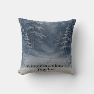 Almohada de nieve El invierno es un maestro más le