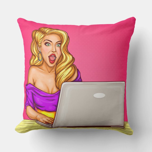 Almohada de niña rubia (Anverso)