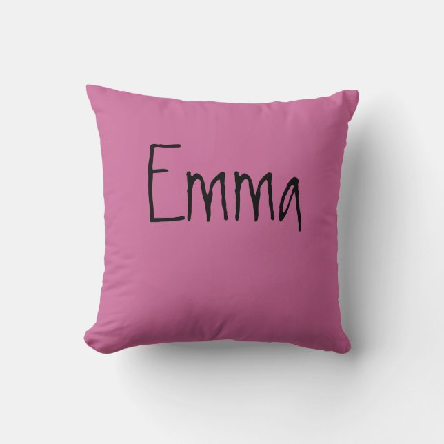Almohada de nombre Emma (Anverso)