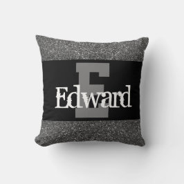 almohada de nombre personalizado elegante