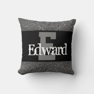 almohada de nombre personalizado elegante
