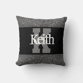 almohada de nombre personalizado elegante