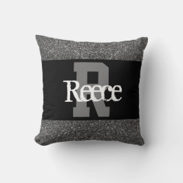 almohada de nombre personalizado elegante