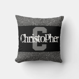almohada de nombre personalizado elegante