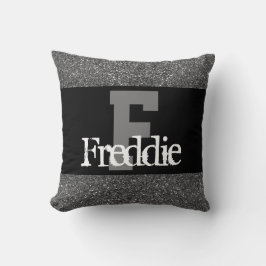 almohada de nombre personalizado elegante