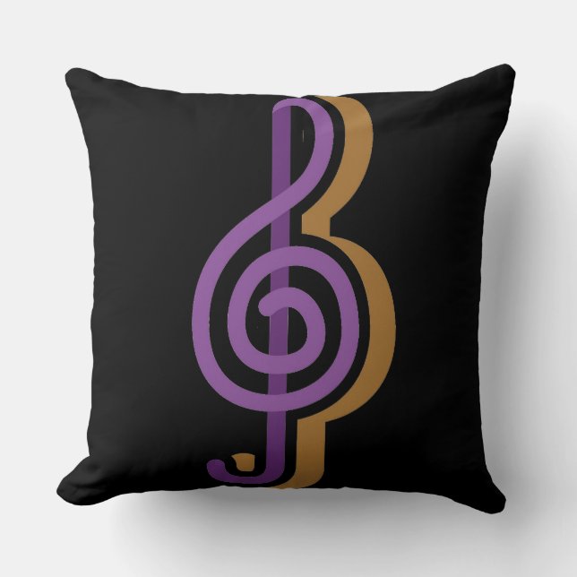 Almohada de nota musical de música (Anverso)
