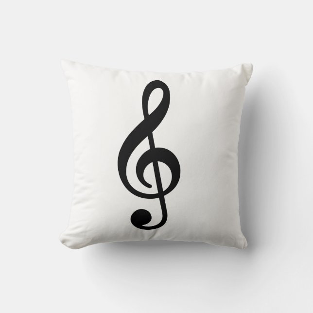 almohada de notas musicales para adolescentes (Anverso)