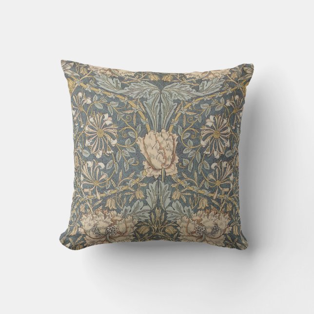 Almohada de Nouveau del arte de William Morris (Anverso)