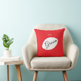 Almohada de novio personalizada – Decoración moder