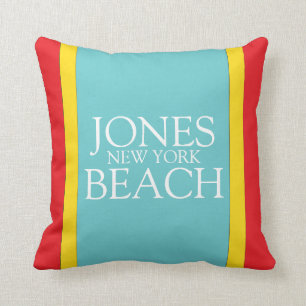 Almohada de Nueva York de la playa de Jones
