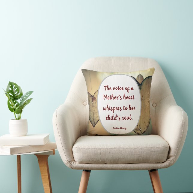 Almohada de nursery con poema del corazón sentimen (Silla)