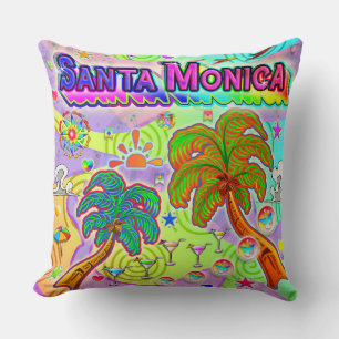 Almohada de objetivo de vacaciones en Santa Mónica