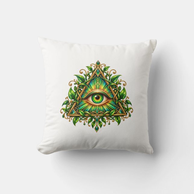Almohada de Ojo de Dosel del Bosque (Anverso)