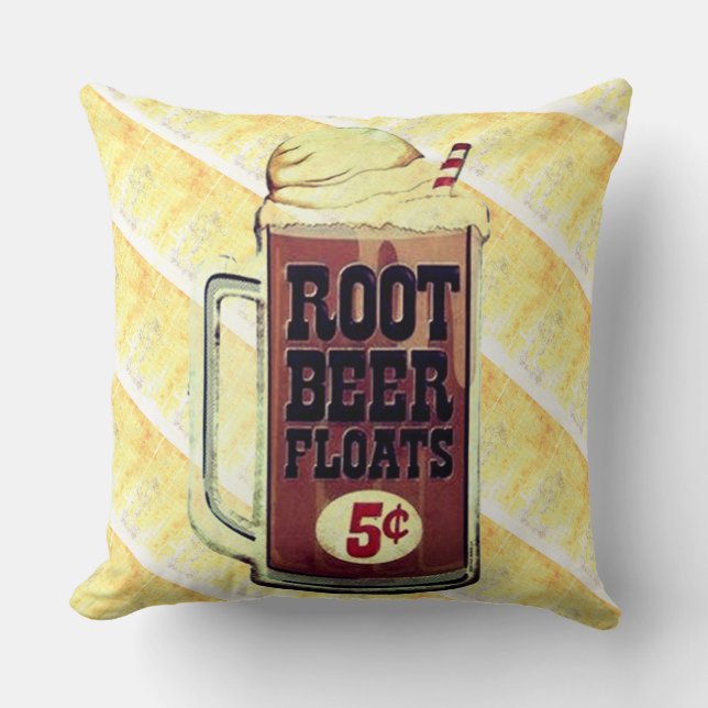 Almohada de Old Fashioned Root Beer Float (Anverso)