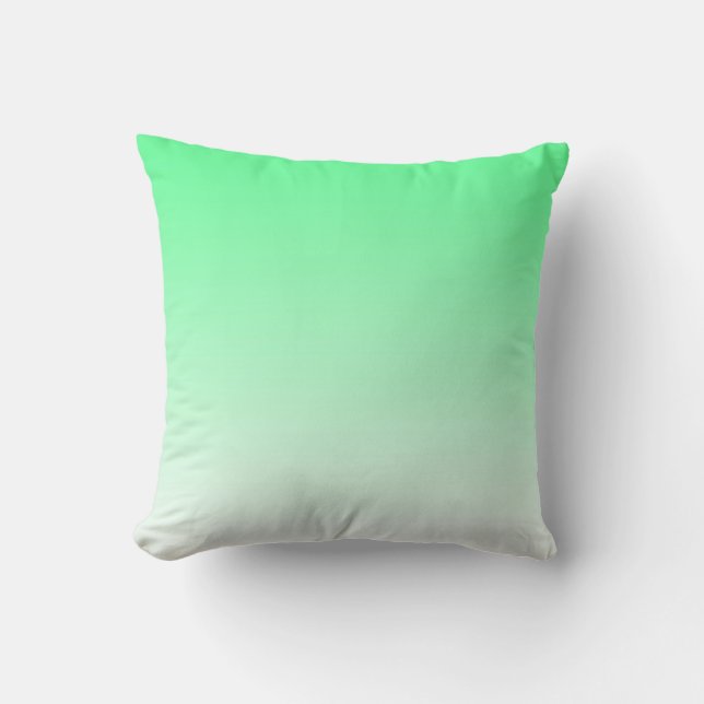 Almohada de Ombre de la verde menta (Anverso)
