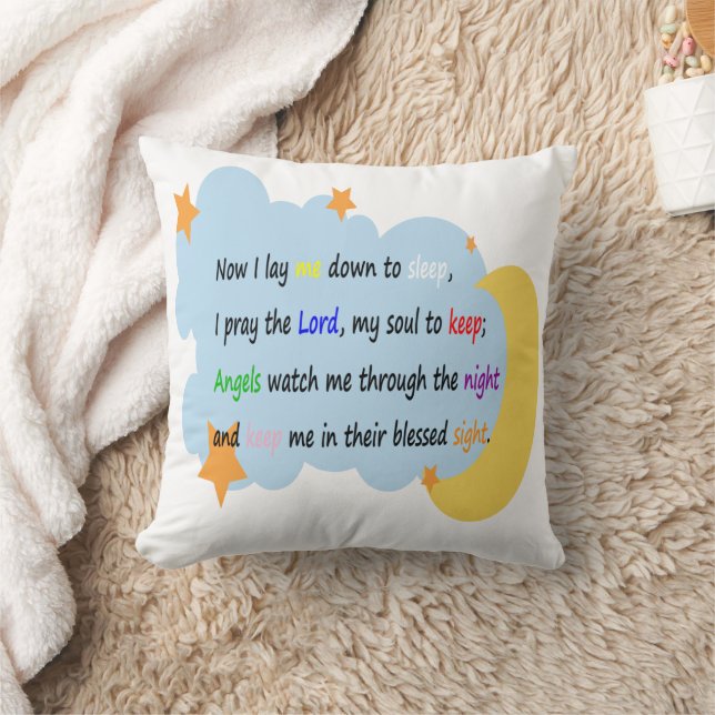 Almohada de oración a la hora de acostarse (niños) (Manta)