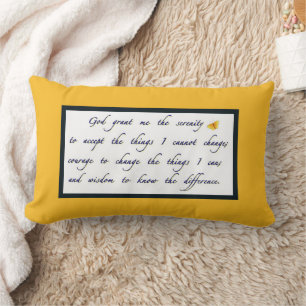 Almohada de oración de serenidad