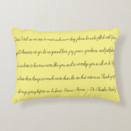 almohada de oración matutina