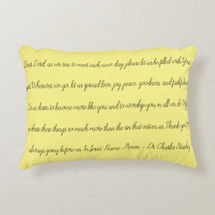 almohada de oración matutina