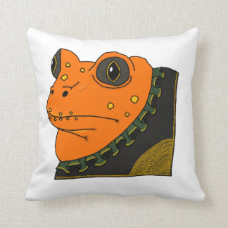 Almohada de oro de lujo del sapo