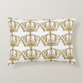 Almohada de oro del acento de la corona