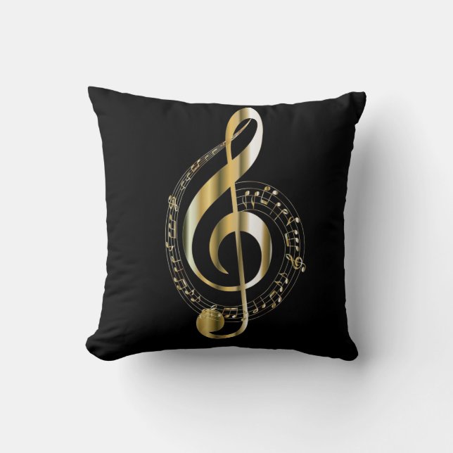 Almohada de oro del Clef de G (Anverso)