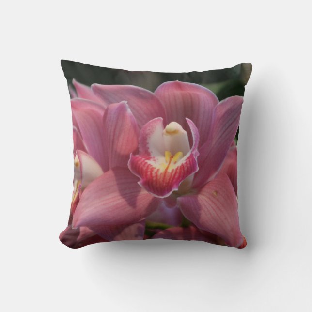 Almohada de orquídea Pink Paradise (Anverso)
