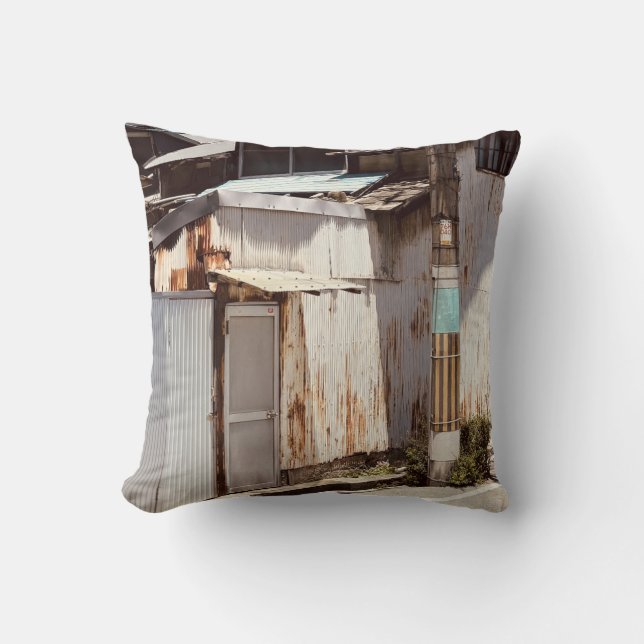 Almohada de Osaka Japón Edificios Urbanos (Anverso)