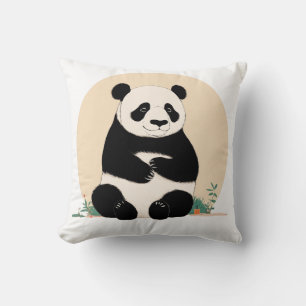 Almohada de oso de panda cúrcuta para niños