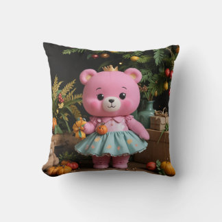 almohada de oso de peluche lindo de Acción de Grac