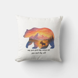 Almohada de Oso de Puestas de Sol Escénicas