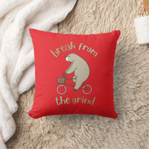 Almohada De Oso En Bicicleta