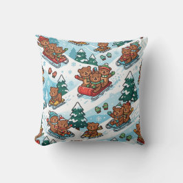 Almohada de Oso Invernal en Trineo