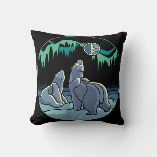 Almohada de Oso Polar Almohada de Arte de Oso Pers